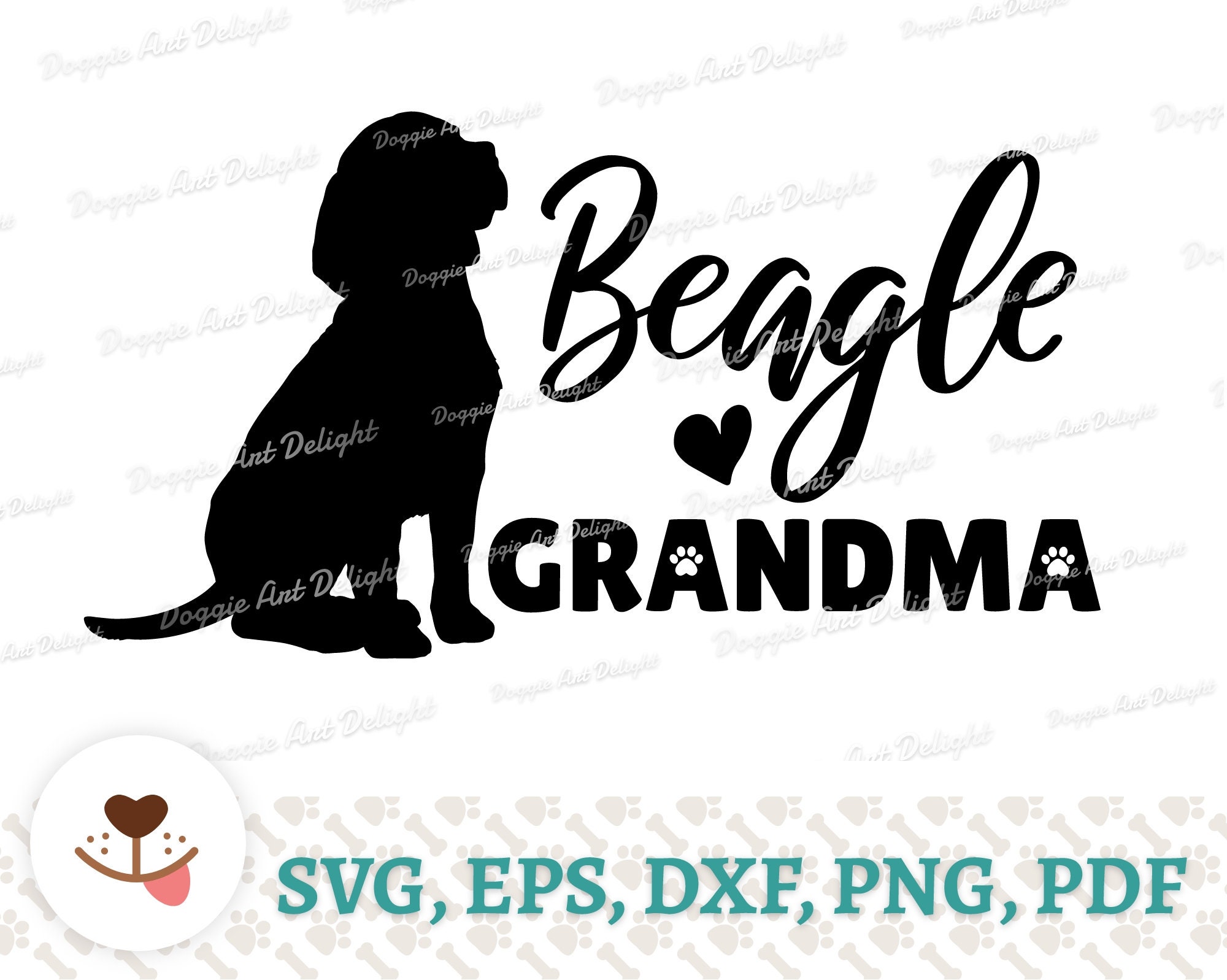 Beagle Grandma SVG Vector Art Beagle Dog Grandmom Printable Etsy Ireland Beagle Grandma SVG Vector Art Beagle Dog Grandmom Printable Etsy Ireland
