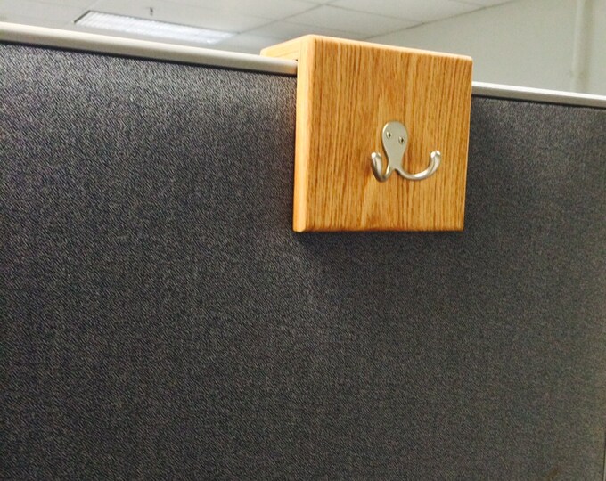Coat rack for a cubicle wall Etsy