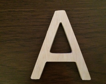 Wood Letters, Wedding Letters - 4 inch unfinished wooden letter - Calibri font