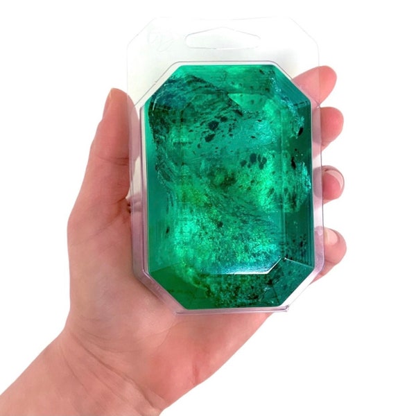MAY/EMERALD-Birthstone  Mineral Soap Bar 4oz.FACETED