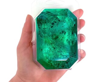 MAY/EMERALD-Birthstone  Mineral Soap Bar 4oz.FACETED