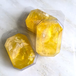 NOVEMBER/CITRINE-Birthstone Mineral Soap Bar 4oz.FACETED image 7