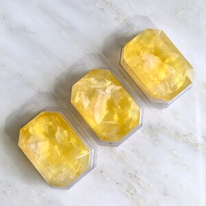 NOVEMBER/CITRINE-Birthstone Mineral Soap Bar 4oz.FACETED image 9