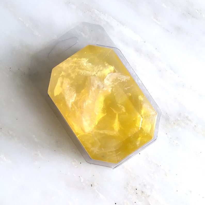 NOVEMBER/CITRINE-Birthstone Mineral Soap Bar 4oz.FACETED image 5