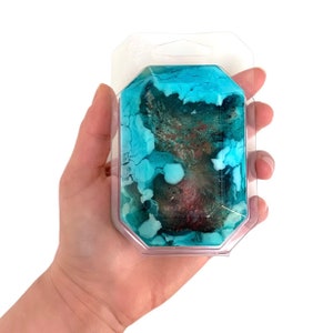 DECEMBER/TURQUOISE-Birthstone  Mineral Soap Bar 4oz.FACETED