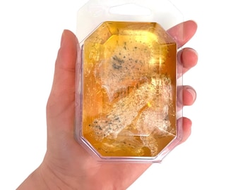 NOVEMBER/CITRINE-Birthstone  Mineral Soap Bar 4oz.FACETED