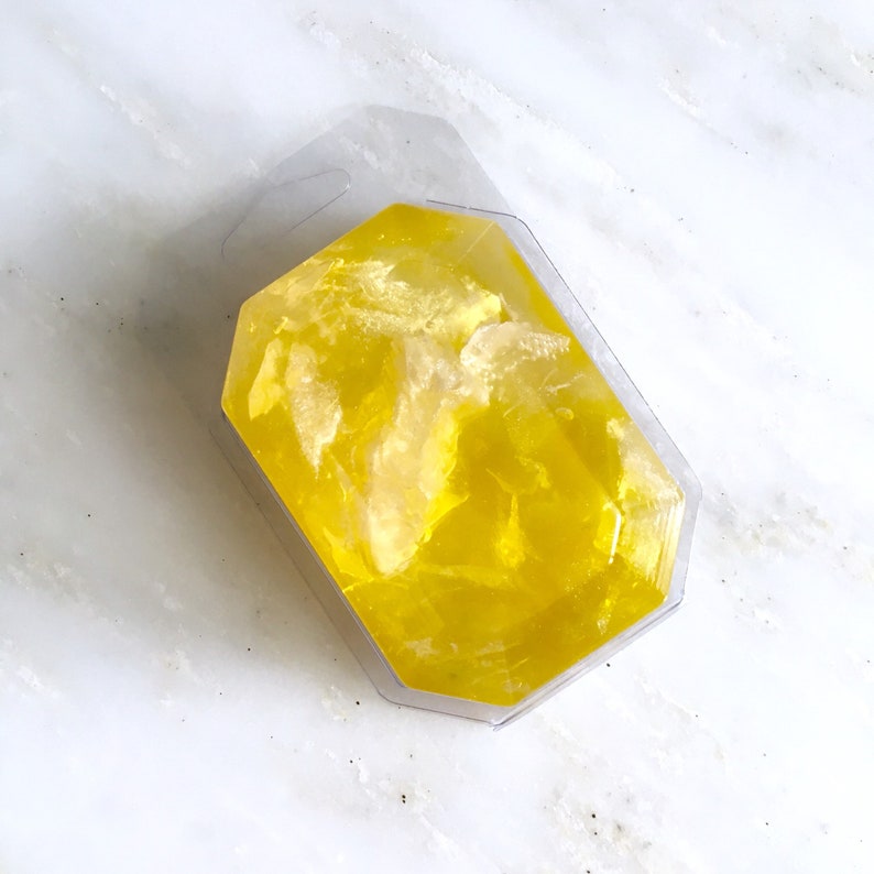 NOVEMBER/CITRINE-Birthstone Mineral Soap Bar 4oz.FACETED image 8