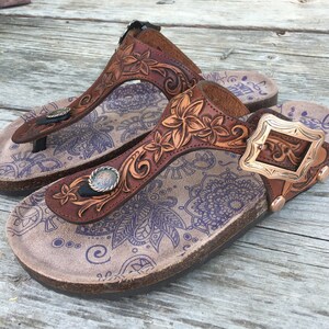 hand tooled birkenstocks