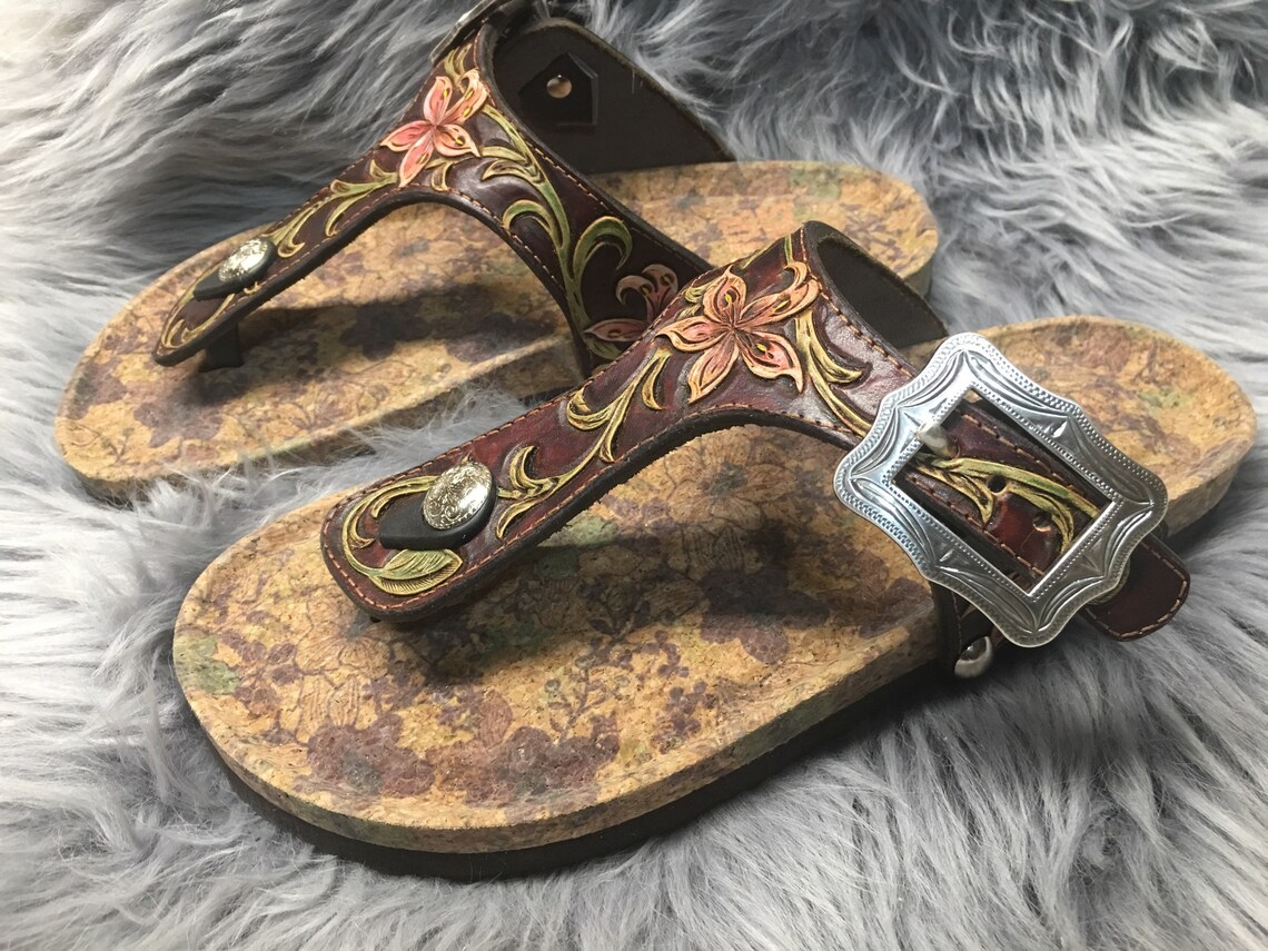 hand tooled birkenstocks
