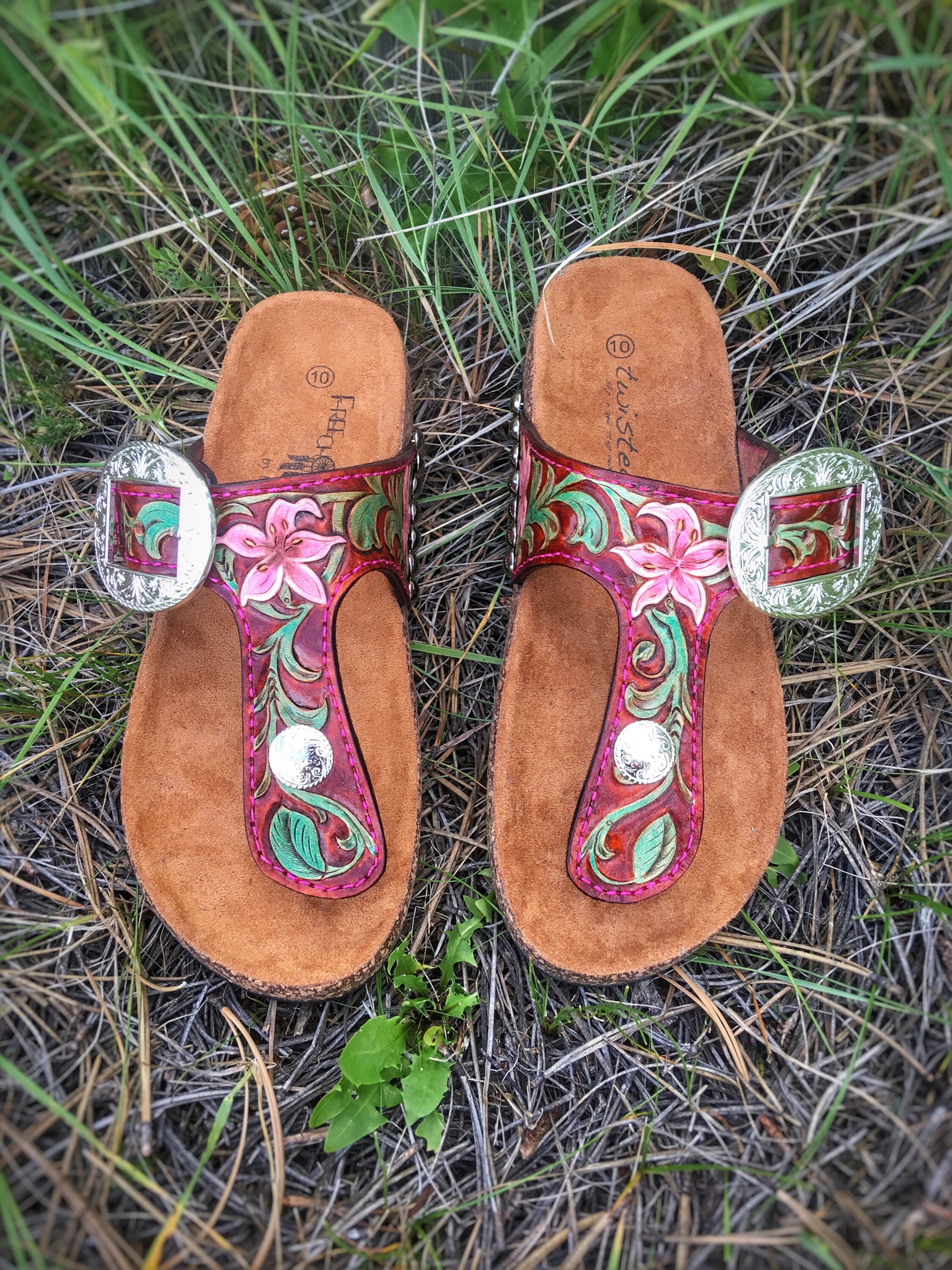 hand tooled birkenstocks