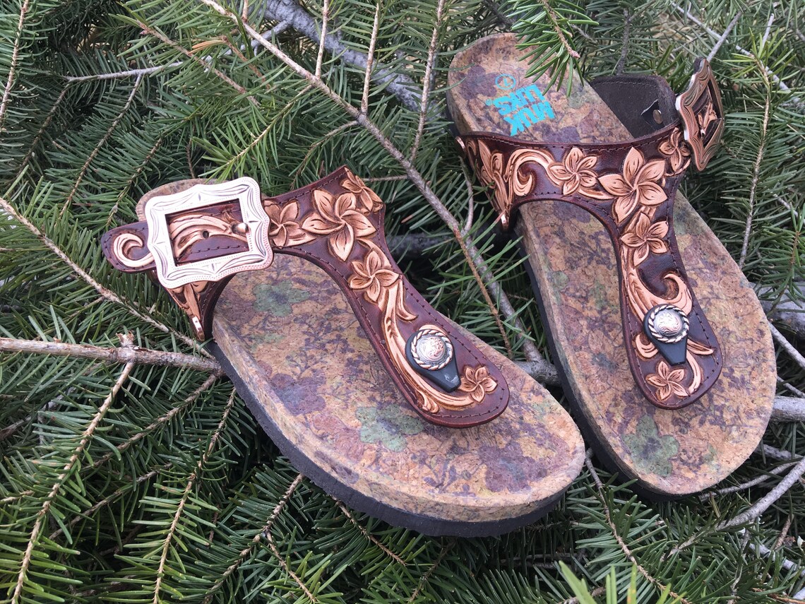 hand tooled birkenstocks