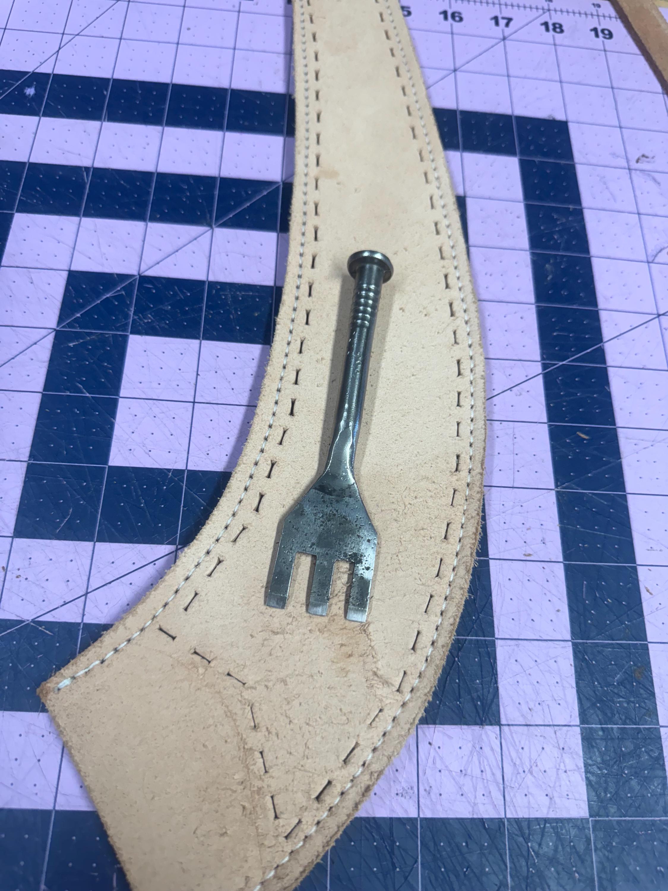 Hand Made Leather Buck Stitching Chisels 1/4” Wide. Buckstitching Buck ...