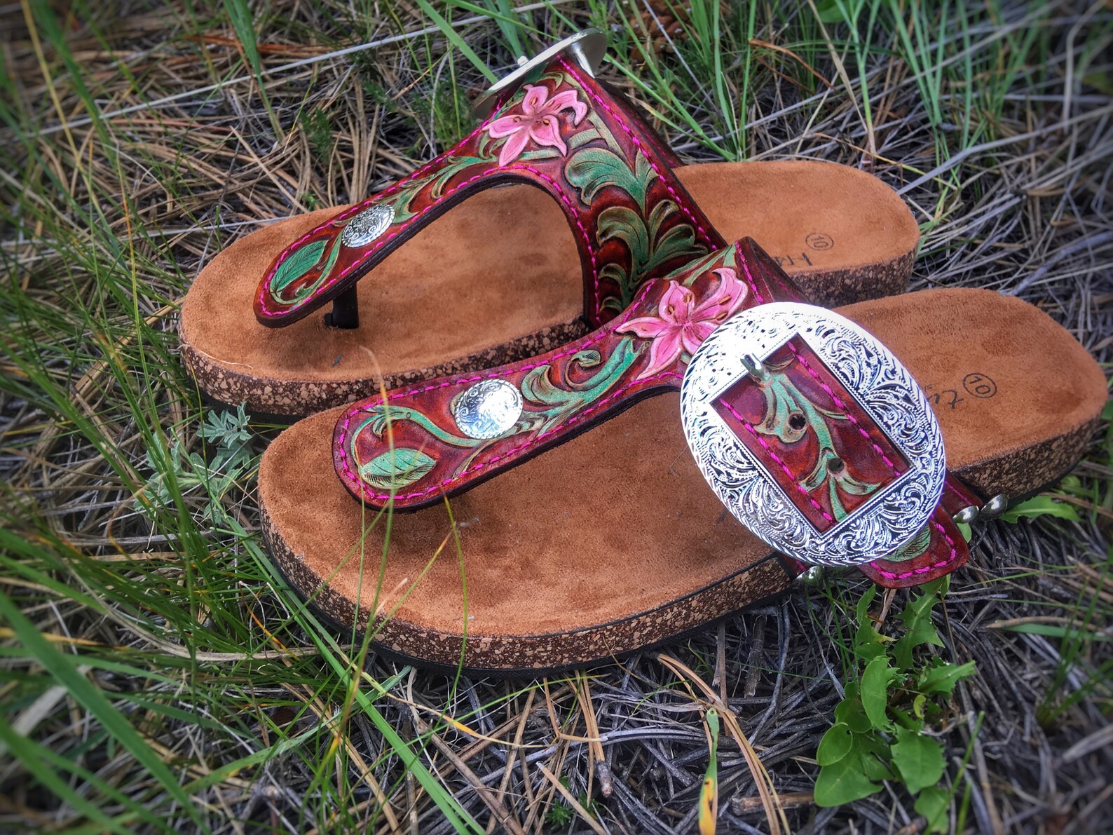 hand tooled birkenstocks