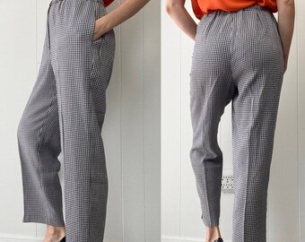 Retro Gingham Pants - Etsy