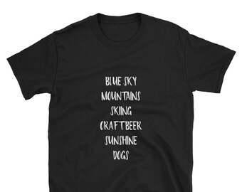 TSHIRT - Minimalist- Denver Words - Short-Sleeve Unisex T-Shirt