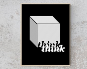 ENTREPRENEUR- Think Outside the Box - Quote- Wall Art