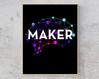 ENTREPRENEUR- Maker - Quote- Wall Art