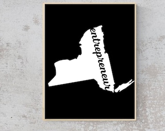 ENTREPRENEUR- New York City Entrepreneur - Wall Art