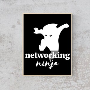 UNTERNEHMER- Networking Ninja - Zitat- Wandkunst