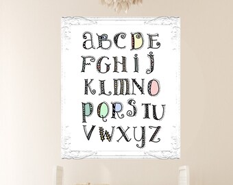 ALPHABET- Chambre de bébé-Art numérique