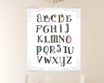 ALPHABET- Nursery Room-Digital Art