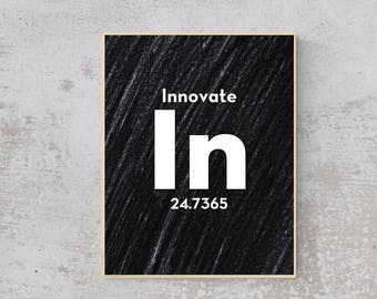 ELEMENT- Innovate -Quote- Wall Art