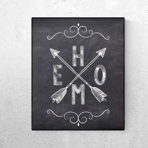 Home Chalkboard Printable Wall Art - Chalkboard Kitchen Printable Wall Art -  Family /Food /Love Quote - Digital Art