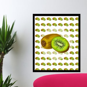 DIGITAL WALL ART- Kiwi -Kitchen Art