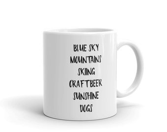 MUGS -Minimalist- Denver Words- Ceramic Mug