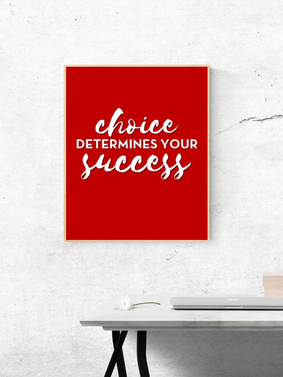 MOTIVATIONAL Choice Determines Your Success Quote Digital Wall
