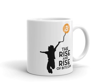 MUGS -  BITCOIN - The Rise and Rise of Bitcoin - Ceramic Mug