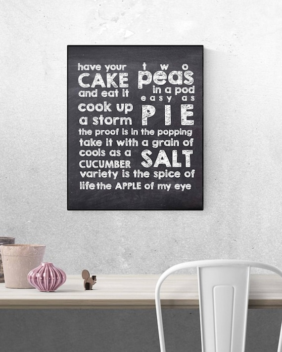 Kitchen Chalkboard Wall Decor : 143 Kitchen Chalkboard Quotes