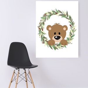 DIGITAL WALL ART- Bear- Woodland Creature