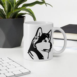 MUG- Siberian Husky Square-Furbaby-Dog Lover-Ceramic