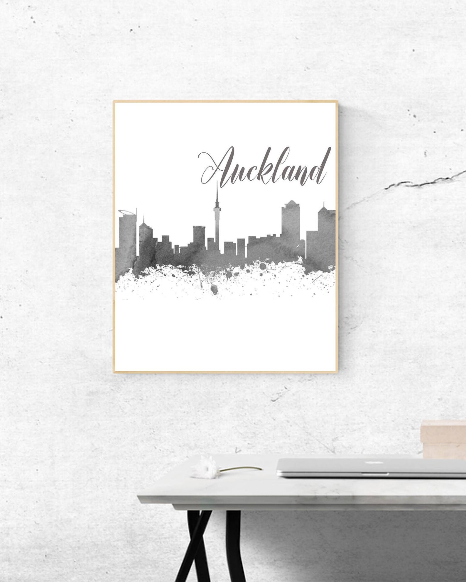 Watercolor Auckland Wall Art Auckland Print Famous Etsy España
