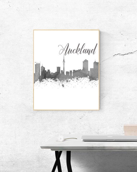 Watercolor Auckland Wall Art Auckland Print Famous Etsy