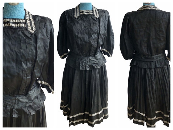 Beautiful antique late 1910s-early 20s silk blouse