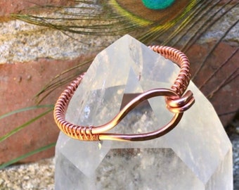 Copper bracelet, Recycled Copper Jewelry, arthritis bracelet, arthritis relief, wire wrapped bracelet