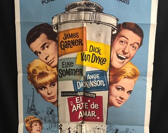 Elke Sommers Etsy - original 1965 the art of love spanish one sheet movie poster dick van dyke james garner angie dickinson elke sommer
