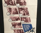 Original 1966 Is Paris Burning Spanish One Sheet Movie Poster, WW2, Army, War, Kirk Douglas, Anthony Perkins, Glenn Ford, Orson Welles