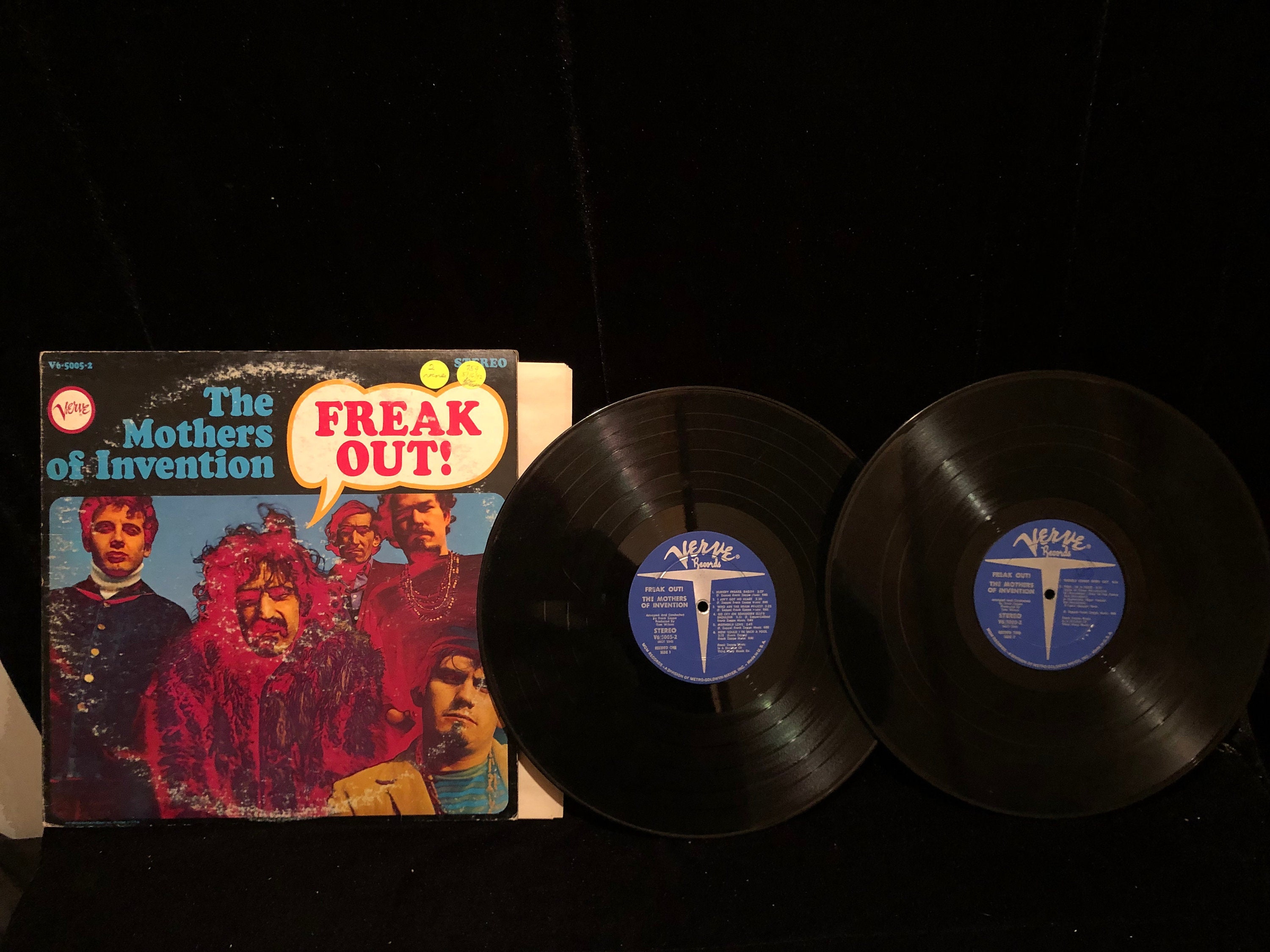 米2LP Mothers Of Invention Freak Out V650052 VERVE /00500 Mothers of Invention 2 LP Freak Out! verve v6-5005-2 frank