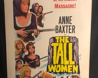 Original 1966 Tall Women 30x40 Movie Poster, Anne Baxter, Cowboy, Cowgirl, Western