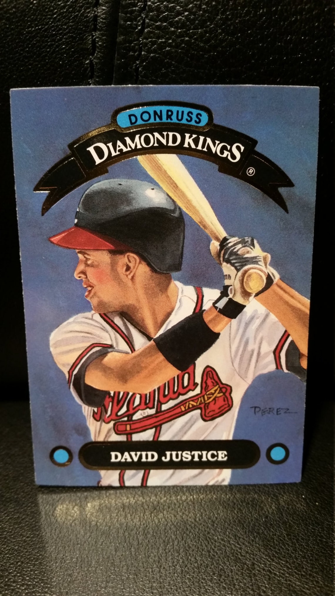 David Justice 1992 Donruss Diamond Kings DK6 Baseball Card Etsy