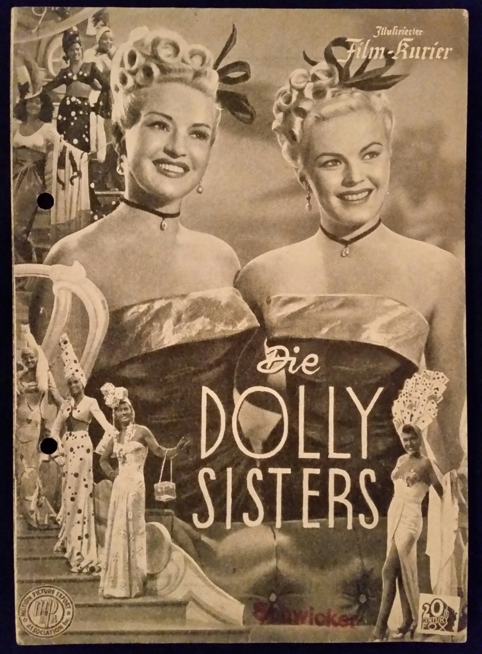 Original 1945 the Dolly Sisters Austrian Movie Poster Program - Etsy
