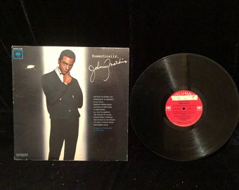 Original Vintage 1963 Johnny Mathis Romantically Vinyl Record LP Columbia CL 2098