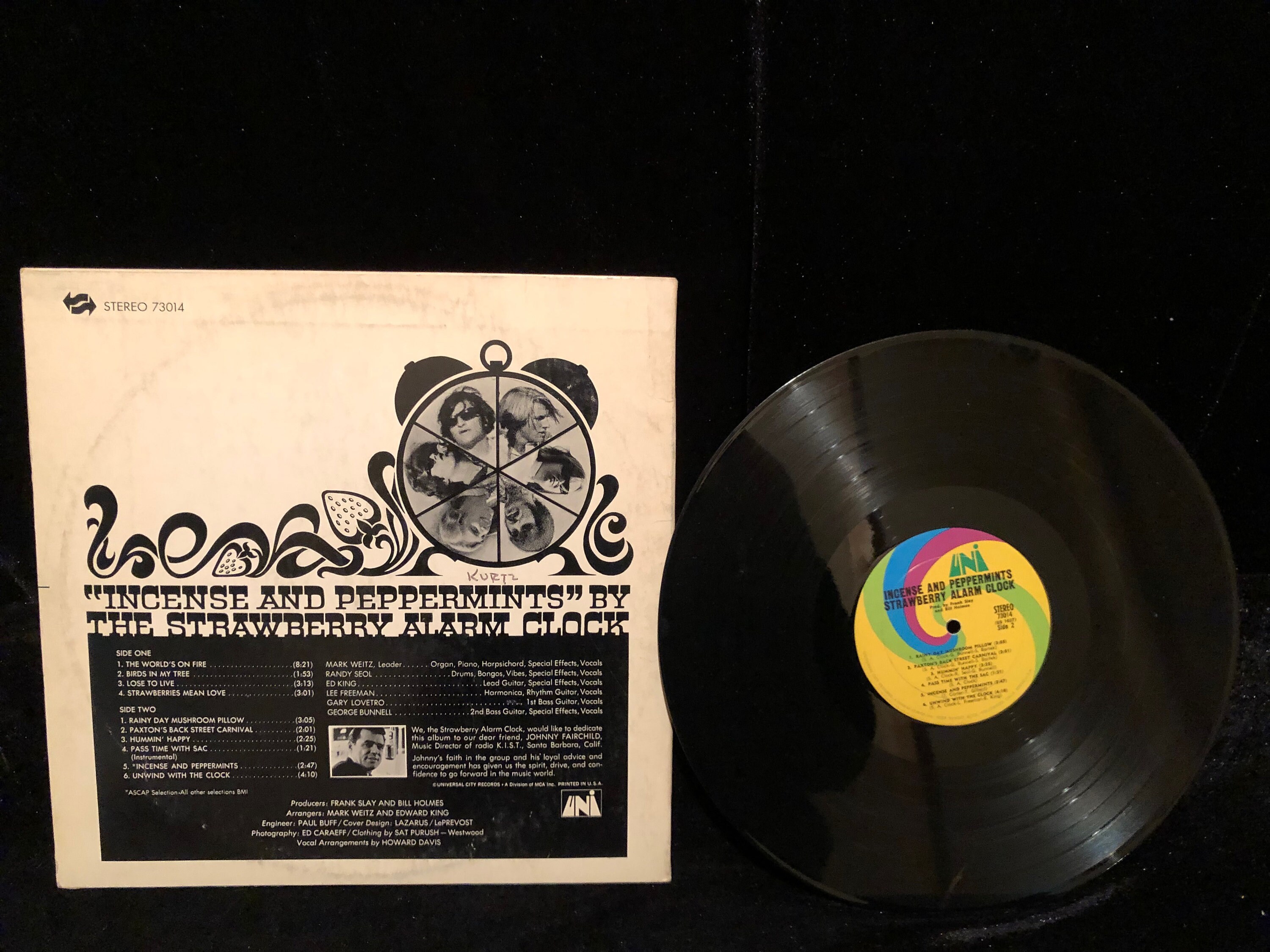 Original 1967 the Strawberry Alarm Clock Incense and
