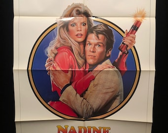 Original 1987 Nadine One Sheet Movie Poster, Kim Basinger, Jeff Bridges