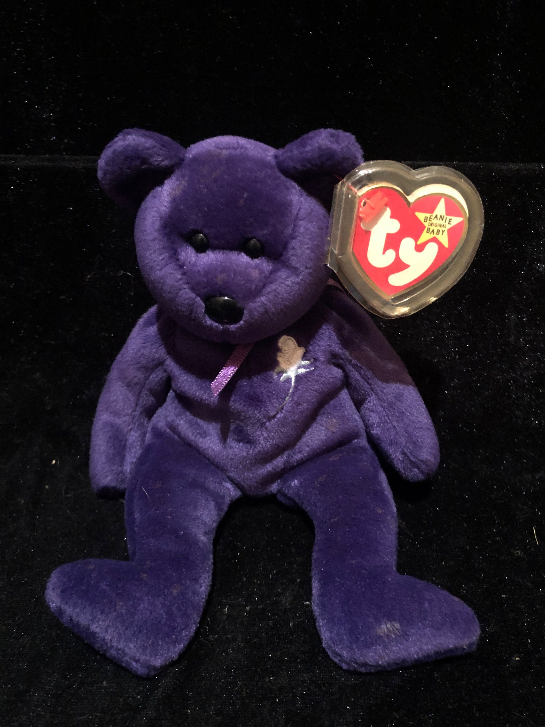 Ty Beanie Baby PRINCESS the Bear MWMT Retired Vintage Collectible Plush Animal 