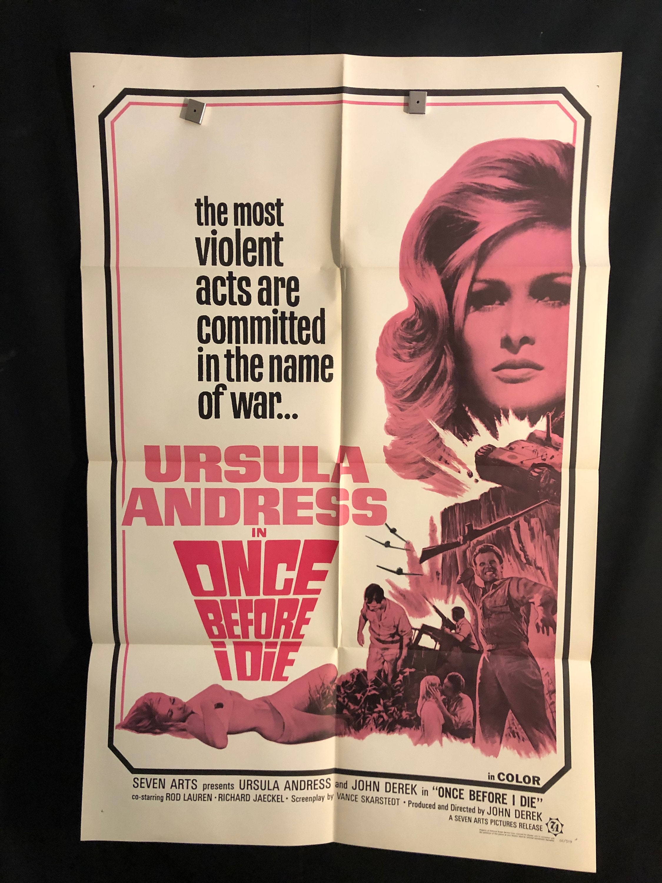 オリジナル 1967 ワンス・ビフォア・アイ・ダイ ワンシート映画