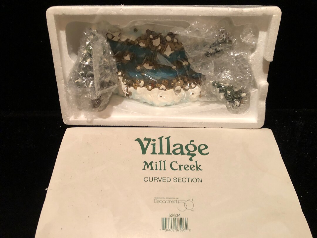 Original 1990s Dept 56 Village Mill Creek Curved Section Etsy